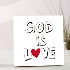 (자작나무 말씀액자) GOD IS LOVE 입체