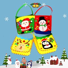 크리스마스 DIY 부직포 가방 만들기 (4종선택 5개입)