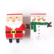 크리스마스 산타와 눈사람 포장상자 (2p) 10개
